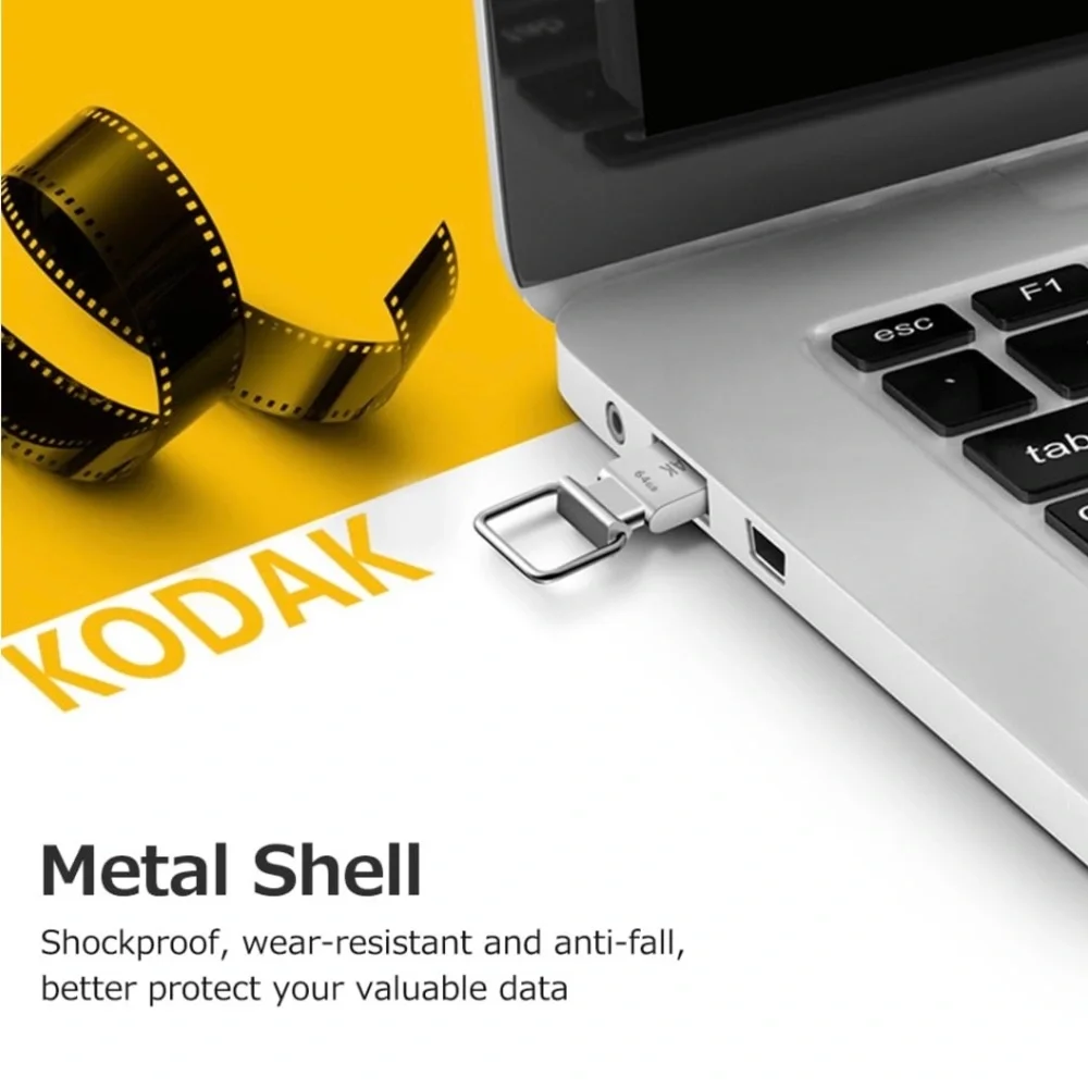 KODAK K112 Super Mini Metal USB Flash Drive 64GB USB2.0 Pendrive Memory Stick